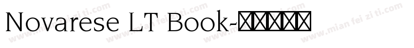 Novarese LT Book字体转换